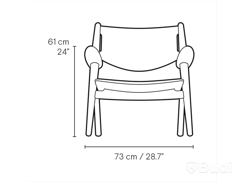 Designstol - Carl Hansen & Son, CH28T Lounge Chair, Design Hans J. Wegner, tillverkad 2008, ek.