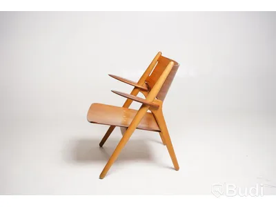 Designstol - Carl Hansen & Son, CH28T Lounge Chair, Design Hans J. Wegner, tillverkad 2008, ek.