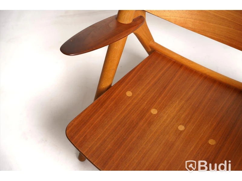 Designstol - Carl Hansen & Son, CH28T Lounge Chair, Design Hans J. Wegner, tillverkad 2008, ek.
