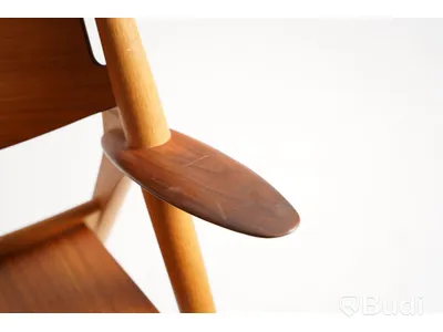 Designstol - Carl Hansen & Son, CH28T Lounge Chair, Design Hans J. Wegner, tillverkad 2008, ek.