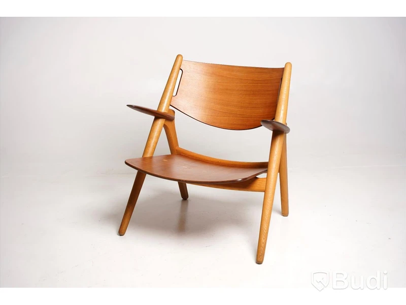 Designstol - Carl Hansen & Son, CH28T Lounge Chair, Design Hans J. Wegner, tillverkad 2008, ek.
