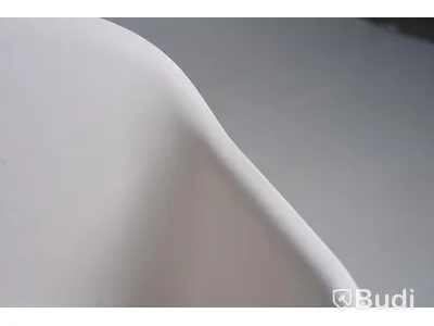 2 st. Designstol - Muuto, Fiber Armchair, natural white återvunnen plast och ek.