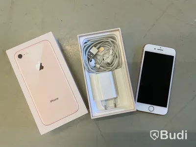 Iphone 8, Gold, 64 ink laddare och laddare, hörlurar och orginalbox