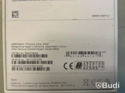 Iphone 8 64 GB Silver med orginalbox utan laddare