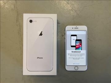 Iphone 8 64 GB Silver med orginalbox utan laddare