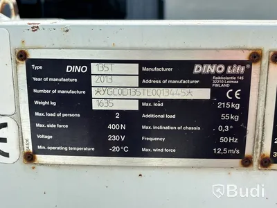 Släpvagnslift Dino 135T | 5386 h | 2013
