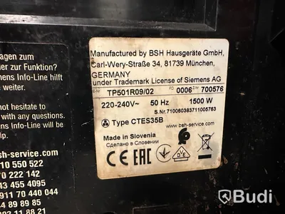 Kaffemaskin Siemens TYPE CTES35B
