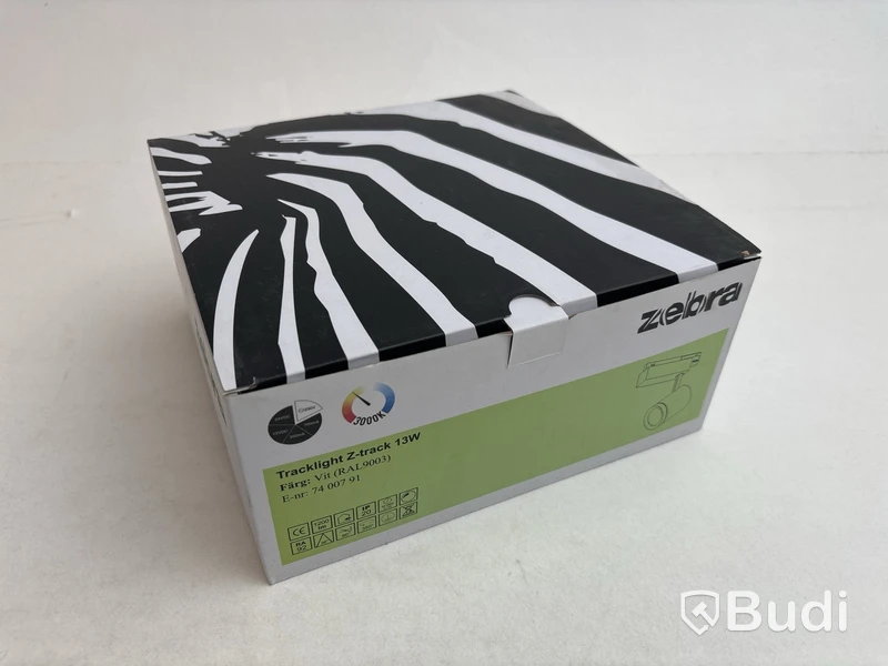 3 st. Tracklights Zebra Z-track 13W, vit