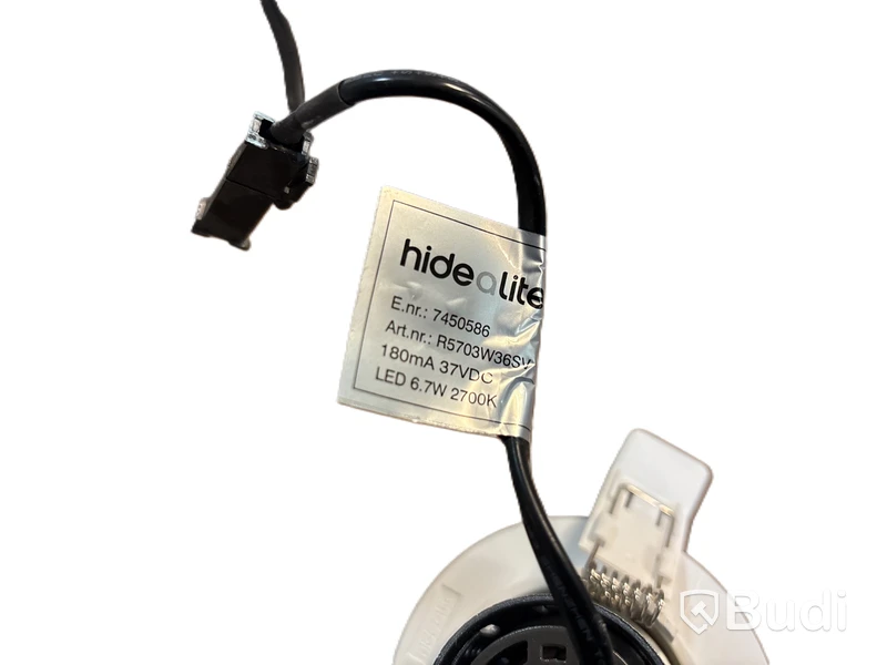 6 st. Downlights Hidealite dimbart drivdon, vit
