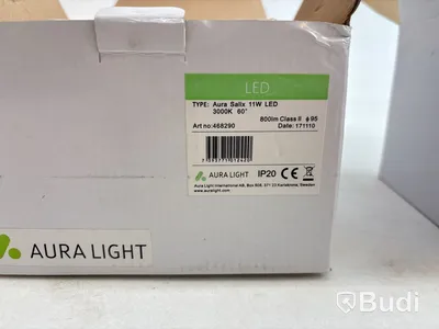 2 st. Lampor Aura light, Salix 11W Led och Salix RE D139 15W
