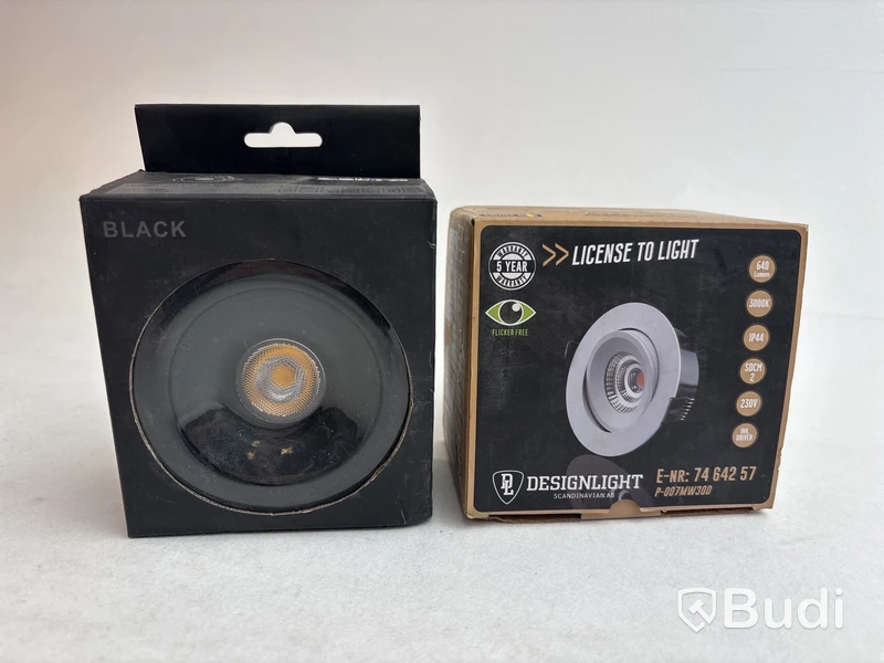 3 st. Downlights, olika märken och modeller