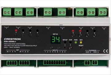 (NY) Rail High-Voltage Switch Crestron, DIN-8SW8