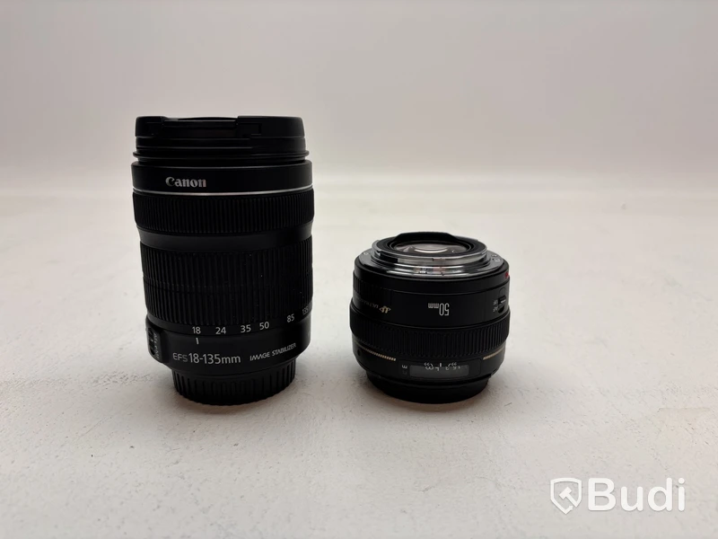 Kamera Canon EOS 800D inkl. 2 st. kameralins, stativ och väska