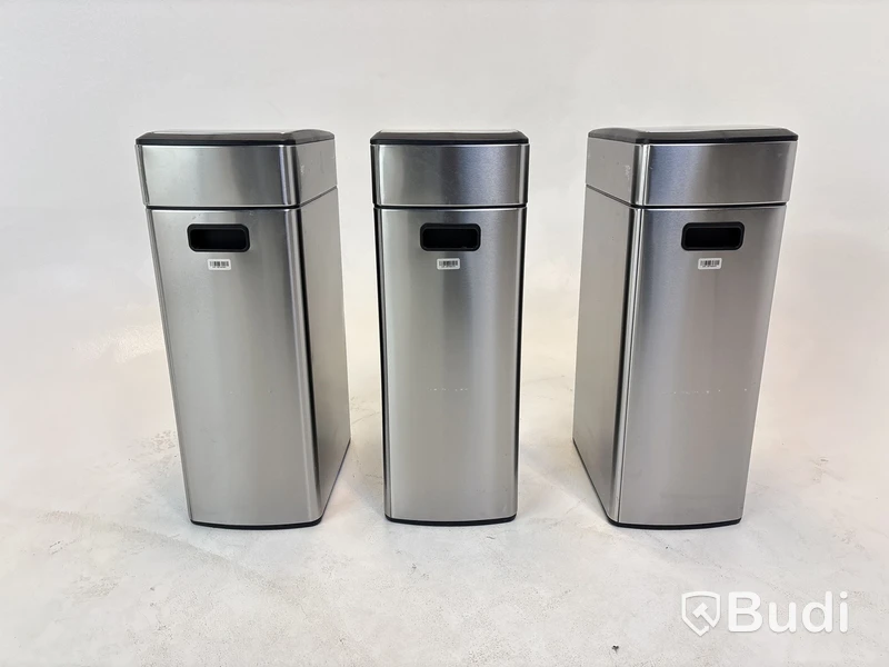 3 st. Papperskorgar Simplehuman
