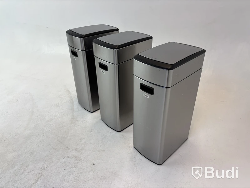 3 st. Papperskorgar Simplehuman
