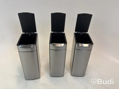 3 st. Papperskorgar Simplehuman