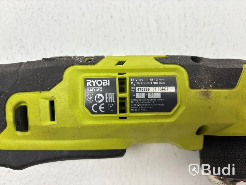 Borrhammare och vinkel skruvdragare Ryobi, R18SDS och RAD18C