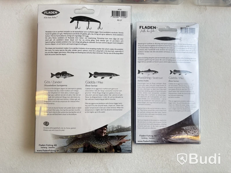 Diverse fiskedrag/krokar Fladen, olika modeller