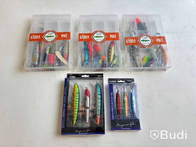 Diverse fiskedrag/krokar Fladen, olika modeller
