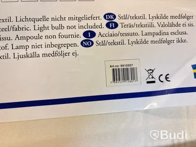 Taklampa Malmbergs, Brila, vit
