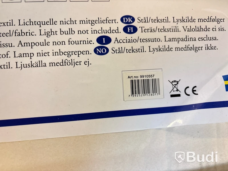 Taklampa Malmbergs, Brila, vit