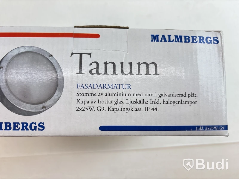 Parti med väggarmaturer Malmbergs, olika modeller