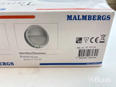 Parti med väggarmaturer Malmbergs, olika modeller