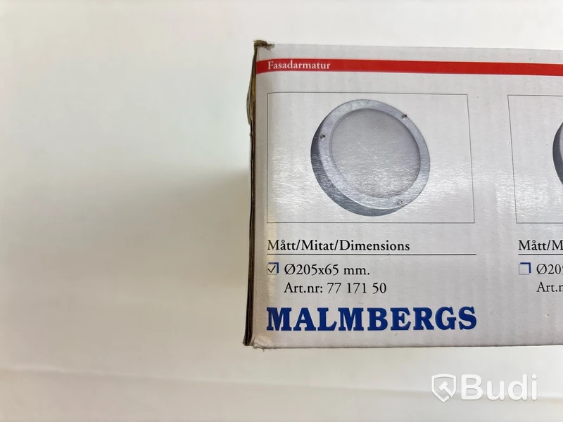 Parti med väggarmaturer Malmbergs, olika modeller