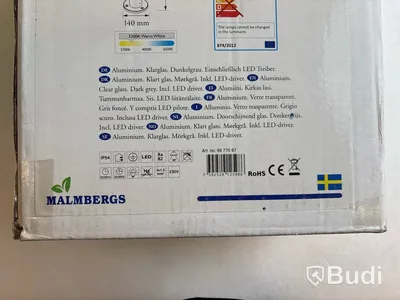 2 st. Lampa Pollare Malmbergs, Spirit pole double I, mörkgrå