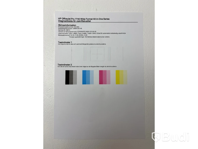 BläckSkrivare Hp, Officejet pro 7740