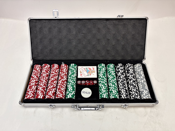 Pokerset inkl. väska med nycklar
