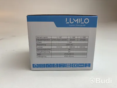 4 st. Ledlampor Lumilo, L-187 SW / L-188 SW / L-189 SW