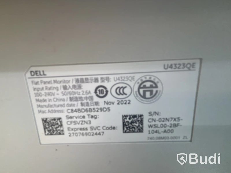 Datorskärm Dell U4323QE 42 tum