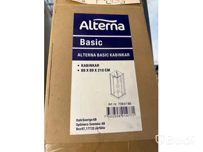 Kabinkar/duschkar Alterna Basic. Obs! Endast botten.
