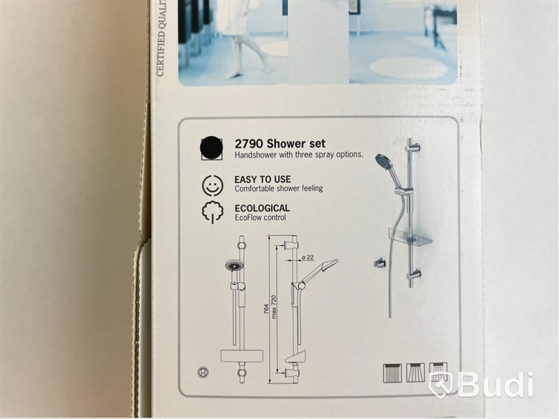 Duschset 2790 Oras Optima, Krom