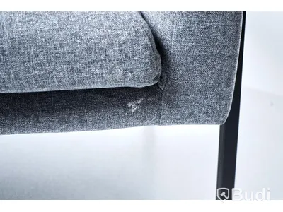 2 st. Fåtölj Ikea Koarp grå klädsel, svarta ben i metall.