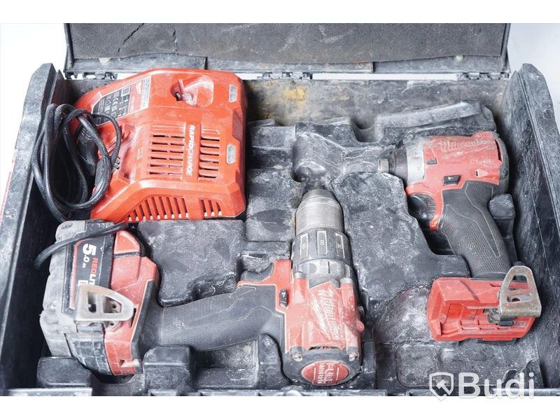 Verktygspaket, Slagborrmaskin, Slagskruvdragare – Milwaukee M18 FPP2A2-502X, Funktionstestade