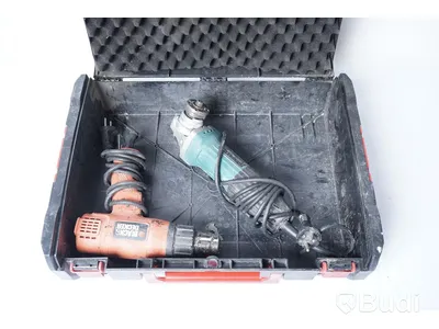 Vinkelslip + Varmluftspistol – Makita GA5030R, Black & decker, Funktionstestade