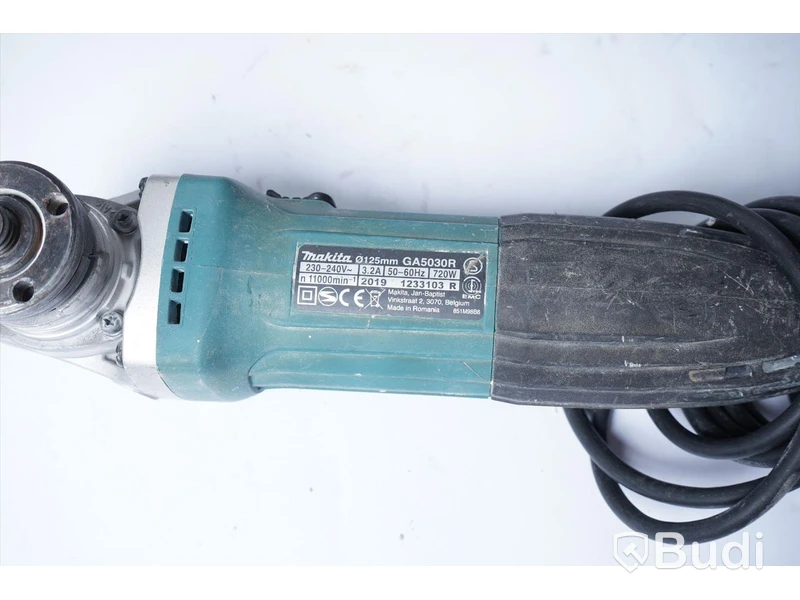 Vinkelslip + Varmluftspistol – Makita GA5030R, Black & decker, Funktionstestade