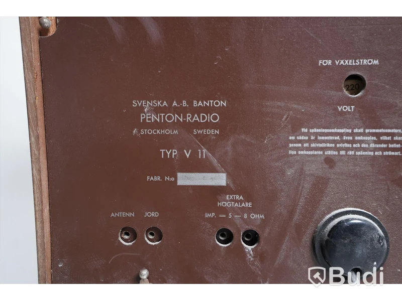 Radio, Grammofon Penton, Opera V11, 1950-tal. Obs! Ej funktionstestad.