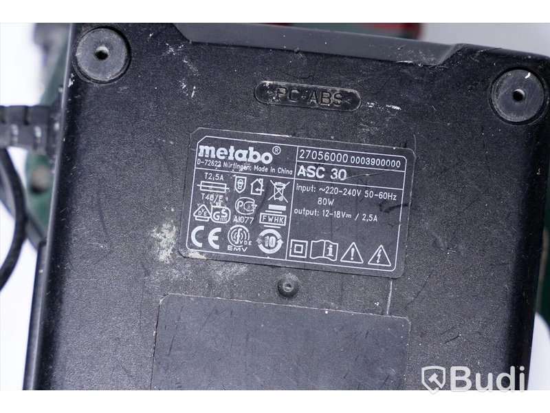 Skruvdragare Metabo BS 14.4 Li, batterier och laddare