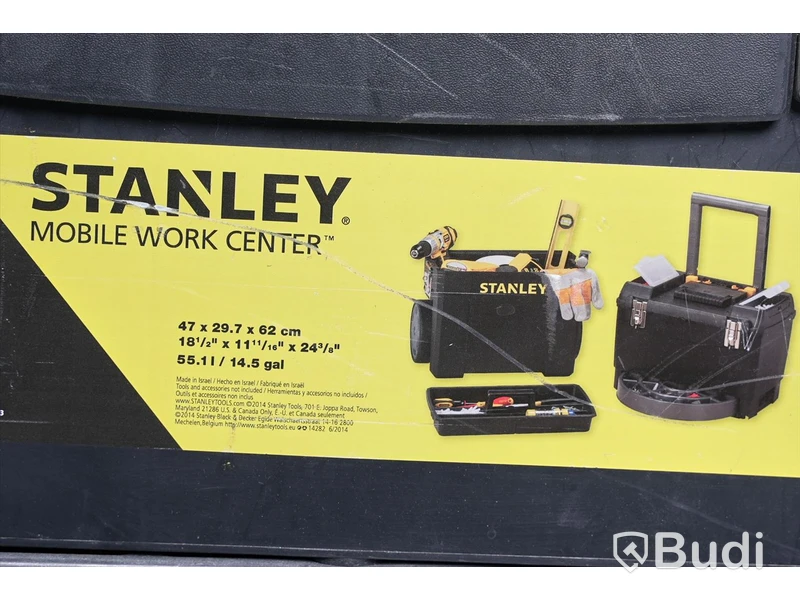 Verktygslåda Stanley med diverseverktyg, OBS