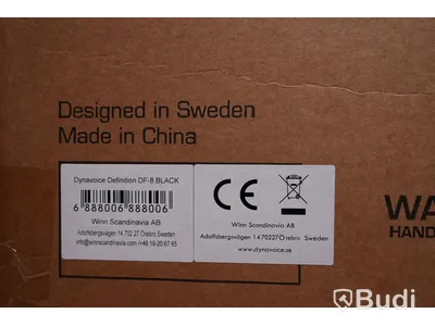 Golvhögtalare 1st - Dynavoice Definition DF-8 Black. Ny, Obruten förpackning.