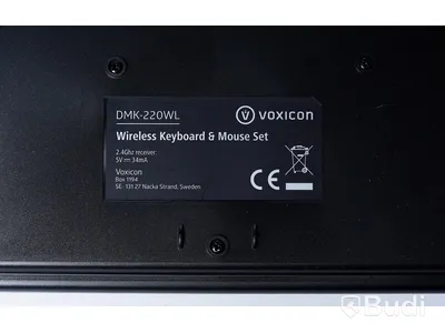 Datorskärm med tangentbord, mus - Voxicon VXD-24FHDS samt Voxicon tangentbord och mus
