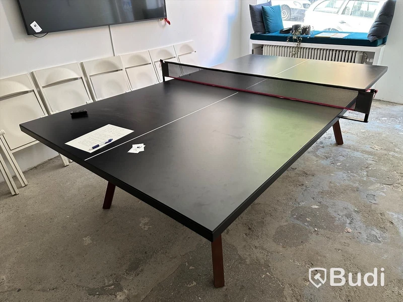 Pingisbord kombinerat konferensbord med träben - RS Barcelona, svart. OBS! tecken på användning, första bilden är referensbild
