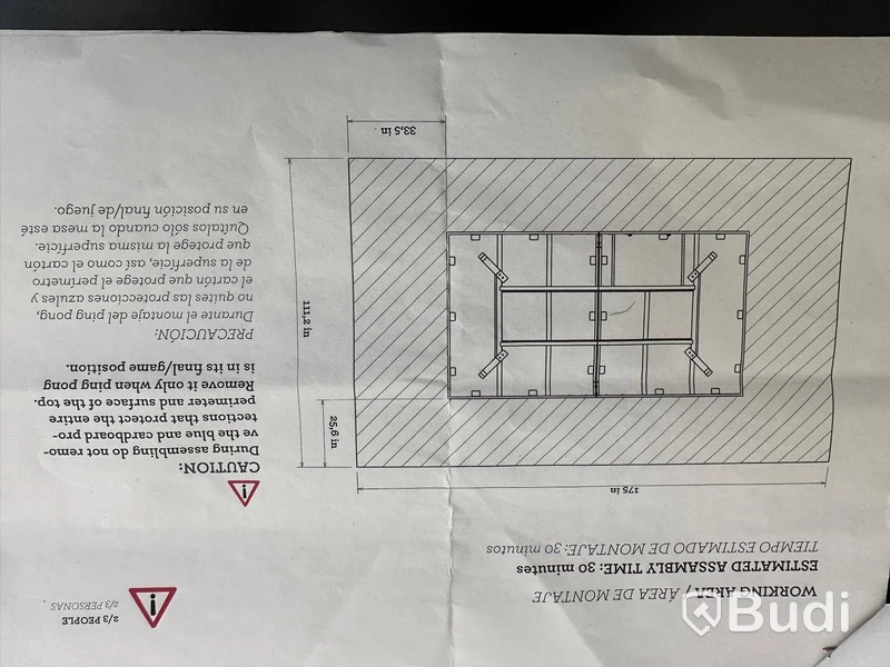 Pingisbord kombinerat konferensbord med träben - RS Barcelona, svart. OBS! tecken på användning, första bilden är referensbild