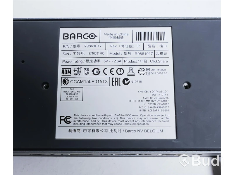 Konferens- eller presentations hub - Barco Clickshare R9861017 CSM-1 Wireless Presentation System