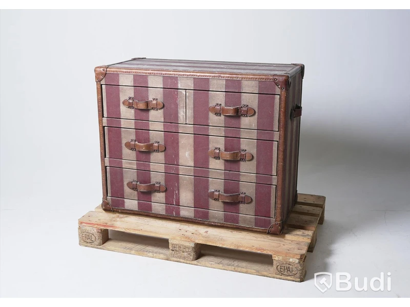 Byrå - Artwood Stonyhurst, stripe canvas. Nypris ca 23,500 kr. OBS! vaxfläckar, se bilder