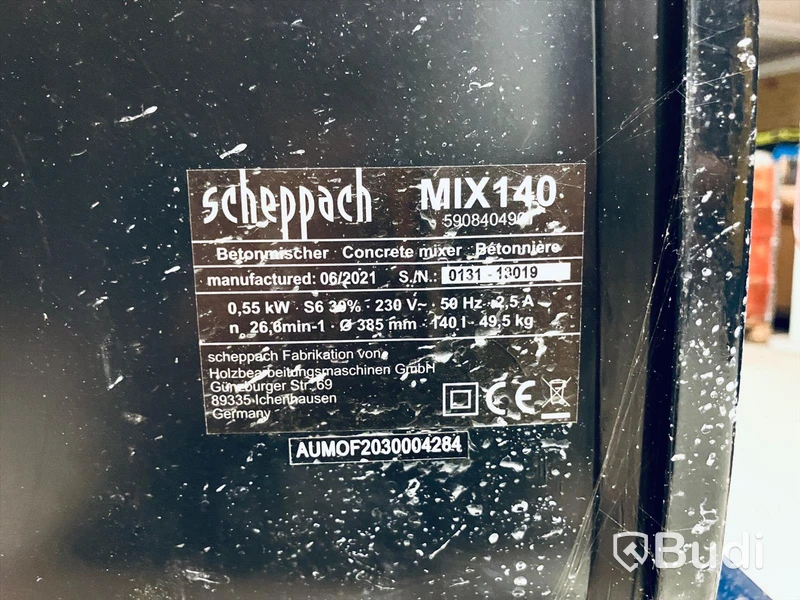 Betongblandare - Scheppach MIX140