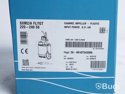 Dränerings- och länspump, Flygt SXM 2, Ord. pris inkl. moms: ca 3500 kr.